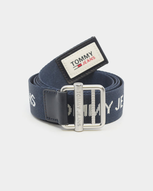 Tommy Jeans Essential Logo Tape Webbing Belt Twilight Navy