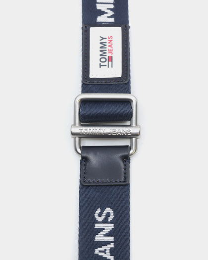 Tommy Jeans Essential Logo Tape Webbing Belt Twilight Navy
