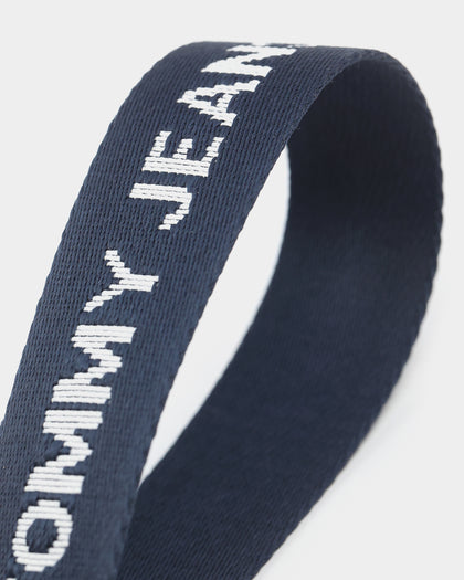 Tommy Jeans Essential Logo Tape Webbing Belt Twilight Navy