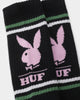HUF X Playboy Rabbit Head Crew Socks Black