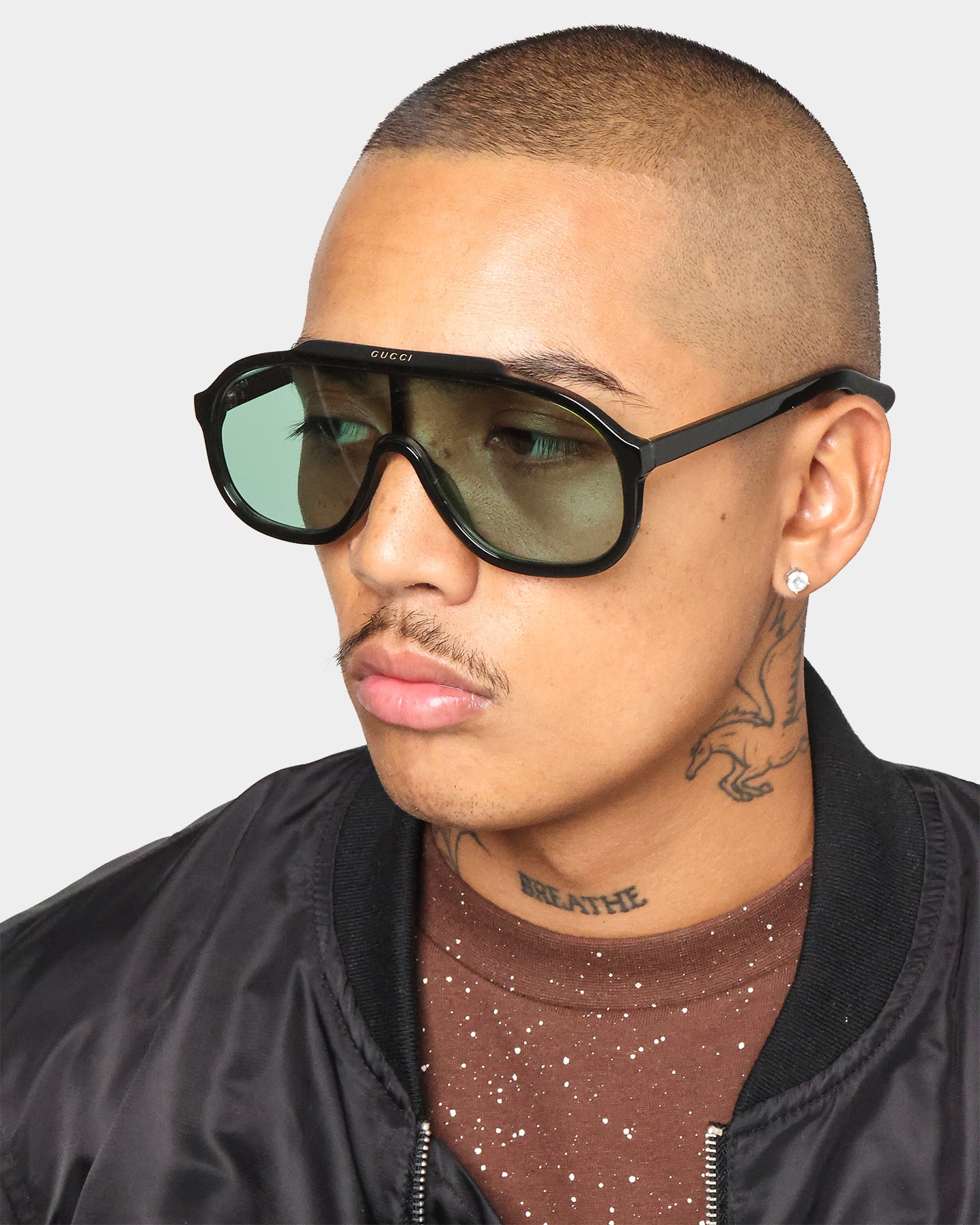 Gucci GG1038S-004 Black/Black/Green | Culture Kings US