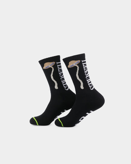 HUF X Pleasures Spore Socks Black