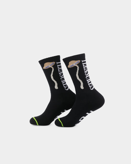 HUF X Pleasures Spore Socks Black