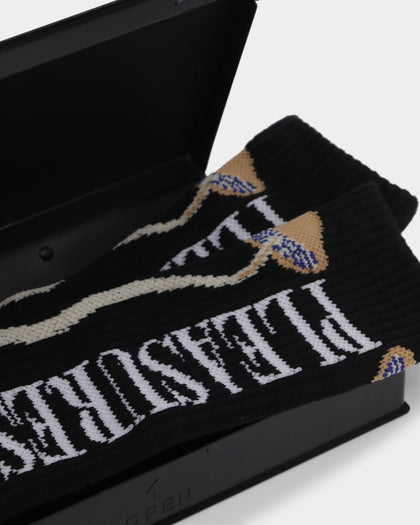 HUF X Pleasures Spore Socks Black