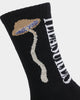 HUF X Pleasures Spore Socks Black