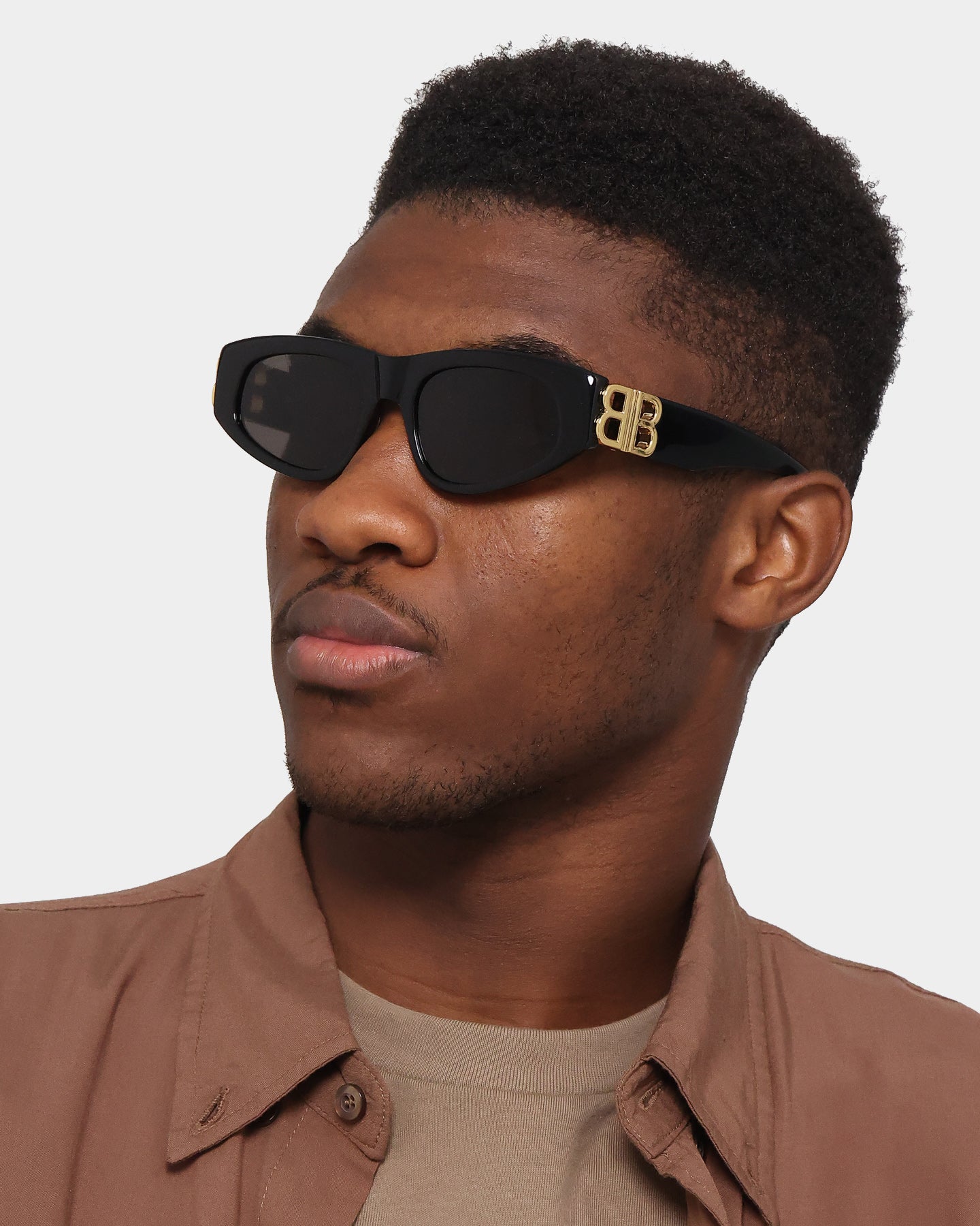 Balenciaga Dynasty D-Frame Sunglasses Black/Gold | Culture Kings US