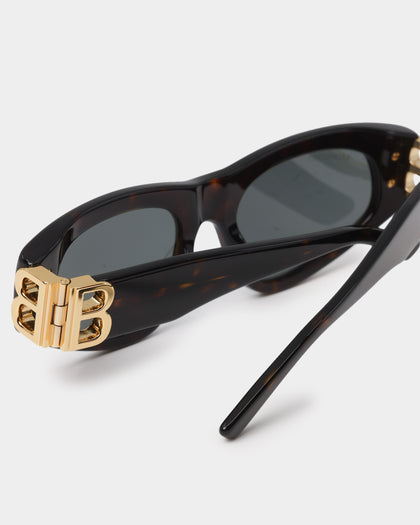 Balenciaga Dynasty D-Frame Sunglasses Tort/Gold