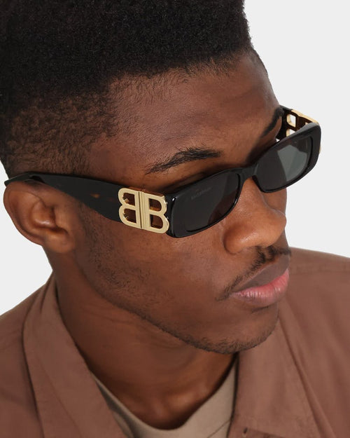 Balenciaga Dynasty Rectangle Sunglasses Tort/Gold