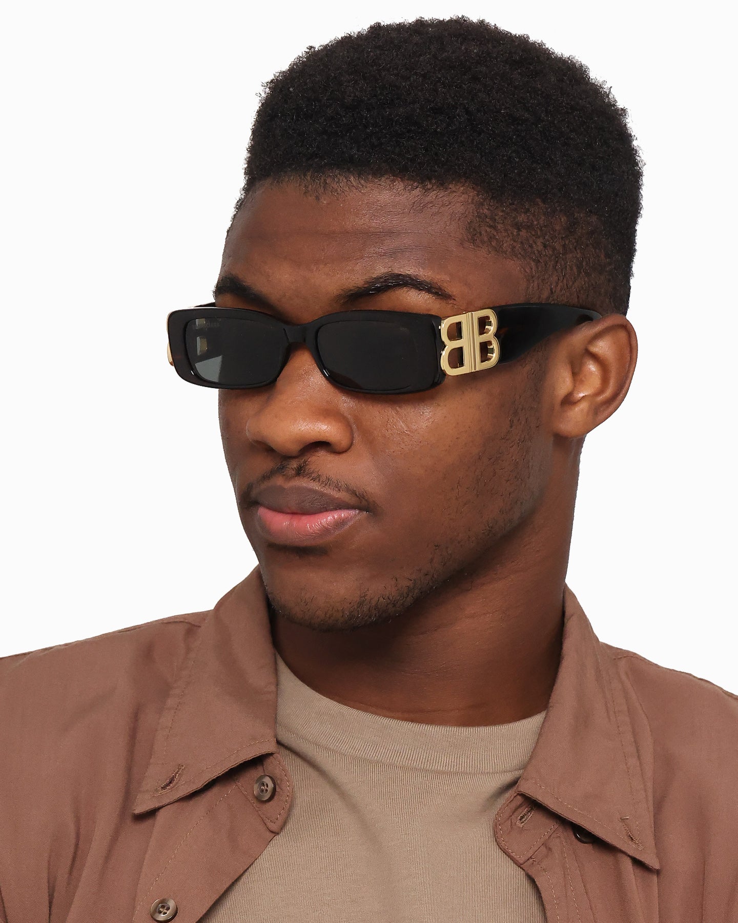 Balenciaga Dynasty Rectangle Sunglasses Tort/Gold | Culture Kings US