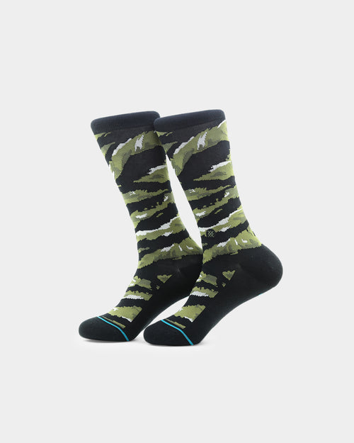 Stance Aced Crew Socks Black Camo