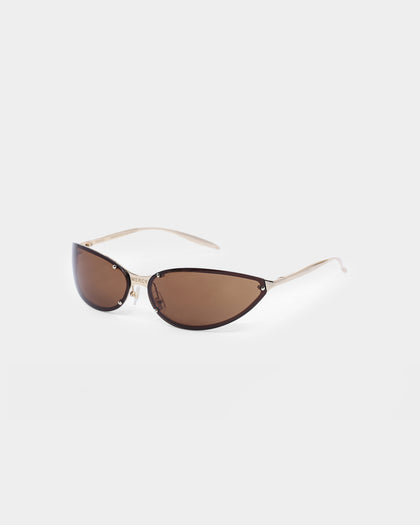 Charlotte Mercy Dakota Sunglasses Gold/Brown