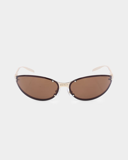 Charlotte Mercy Dakota Sunglasses Gold/Brown