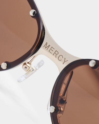 Charlotte Mercy Dakota Sunglasses Gold/Brown