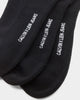 Calvin Klein 1/2 Terry Cushion Crew Sock 3 Pack Black Assorted