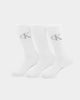 Calvin Klein 1/2 Terry Cushion Crew Sock 3 Pack White