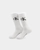 Calvin Klein 1/2 Terry Cushion Crew Sock 3 Pack White