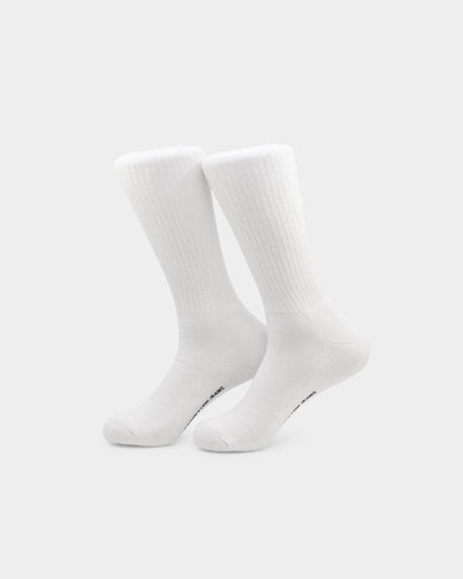 Calvin Klein 1/2 Terry Cushion Crew Sock 3 Pack White