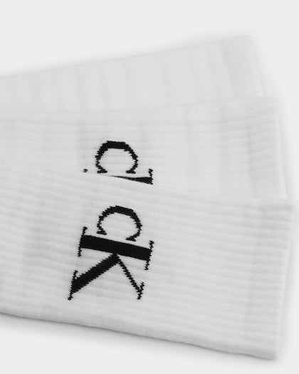 Calvin Klein 1/2 Terry Cushion Crew Sock 3 Pack White