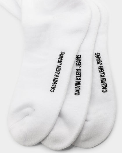 Calvin Klein 1/2 Terry Cushion Crew Sock 3 Pack White
