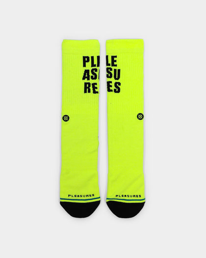Stance Stance X Pleasures Socks Yellow
