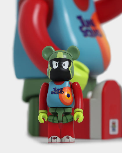 Medicom Toy Be@rbrick X Looney Tunes Marvin the Martian 100% & 400% Figure Set Multi-Coloured
