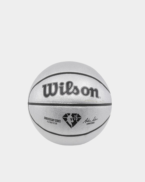 Wilson NBA 75th Anniversary Platinum Edition Basketball Platinum