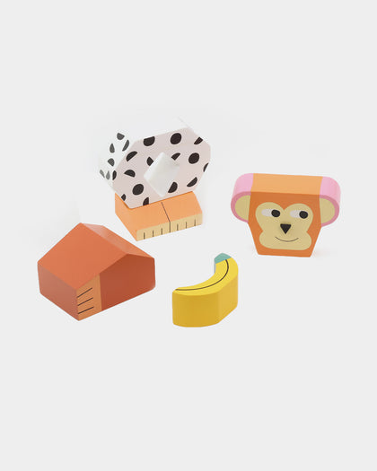 Areaware Kids' Block Party Monkey Multi