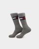 Tommy Jeans Large Flag Cotton Cushion Socks 2 Pack White/Grey