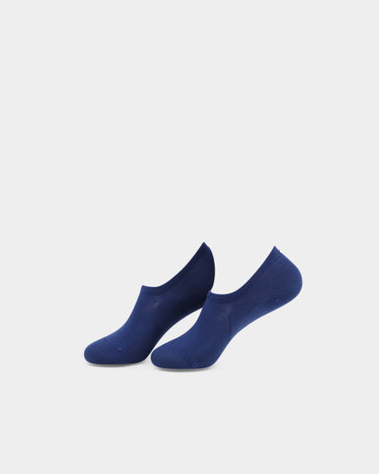 Tommy Hilfiger Breton Stripe 2 Pack No Show Socks Navy