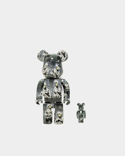 Medicom Toy Be@rbrick X Brandalism Riot Cop 100% & 400% Figure Set Multi-Coloured
