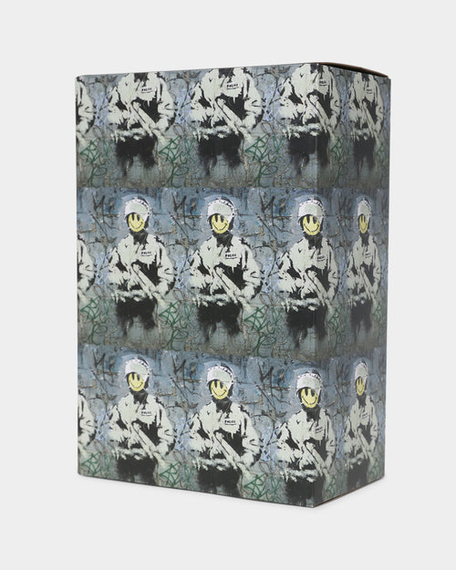 Medicom Toy Be@rbrick X Brandalism Riot Cop 100% & 400% Figure Set Multi-Coloured