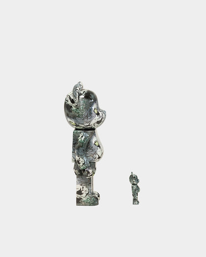 Medicom Toy Be@rbrick X Brandalism Riot Cop 100% & 400% Figure Set Multi-Coloured