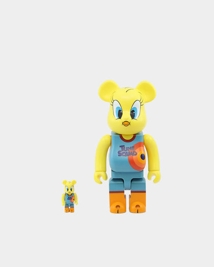 Medicom Toy Be@rbrick X Looney Tunes Tweety 100% & 400% Figure Set Multi-Coloured