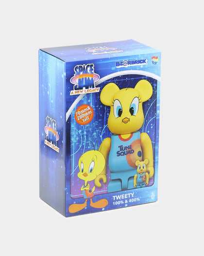 Medicom Toy Be@rbrick X Looney Tunes Tweety 100% & 400% Figure Set Multi-Coloured