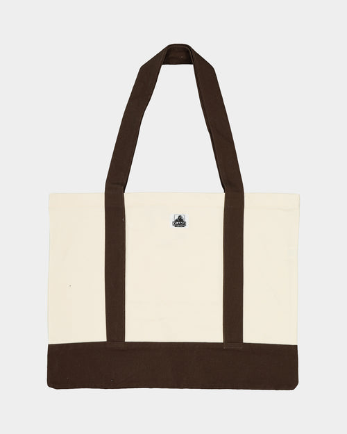 X-Large 91 Contrast Tote Bag Cream/Brown