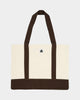 X-Large 91 Contrast Tote Bag Cream/Brown