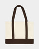 X-Large 91 Contrast Tote Bag Cream/Brown