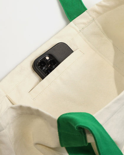 XLARGE 91 Contrast Tote Bag Natural/Green