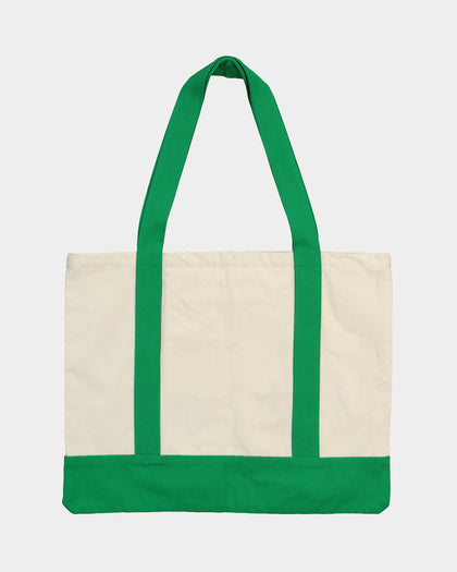 XLARGE 91 Contrast Tote Bag Natural/Green