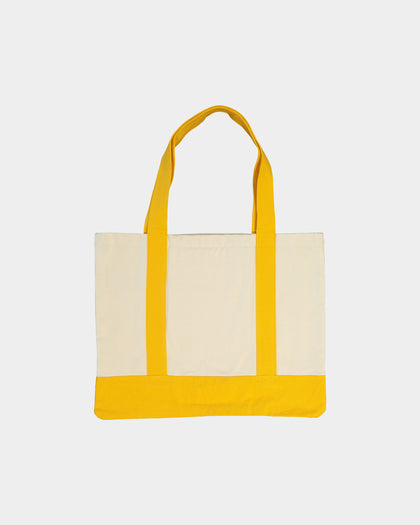 XLARGE 91 Contrast Tote Bag Natural/Yellow