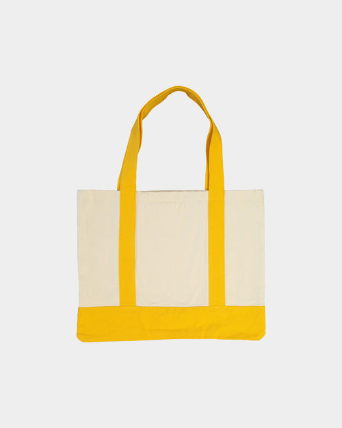 XLARGE 91 Contrast Tote Bag Natural/Yellow