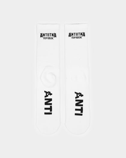 The Anti Order Military Socks White/Black