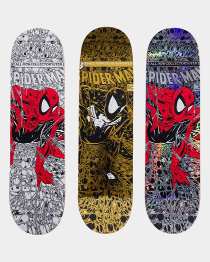 HUF HUF X Marvel Spiderman Skate Deck 3 Pack Multi-Coloured HUF HUF X Marvel Spiderman Skate Deck 3 Pack Multi-Coloured