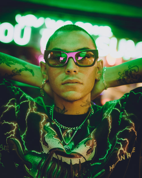 NUQE Big Mack Sunglasses Black/Brown