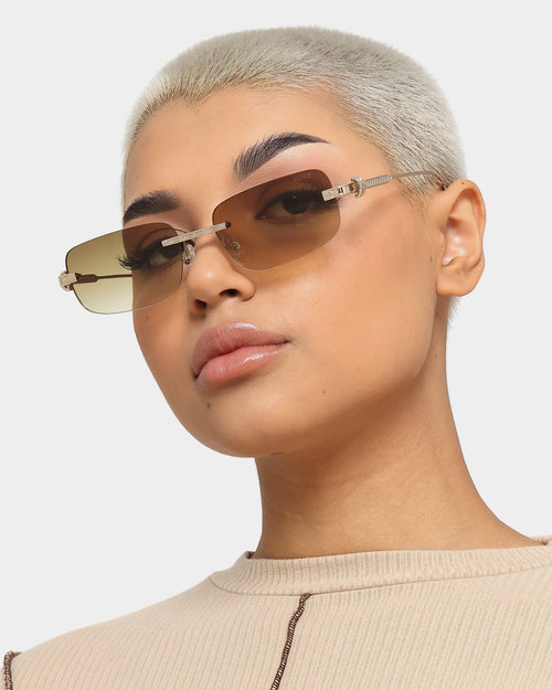 NUQE Uncut Sunglasses Gold/Brown