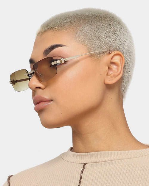 NUQE Uncut Sunglasses Gold/Brown