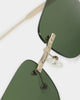 NUQE Uncut Sunglasses Gold/Green