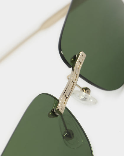 NUQE Uncut Sunglasses Gold/Green