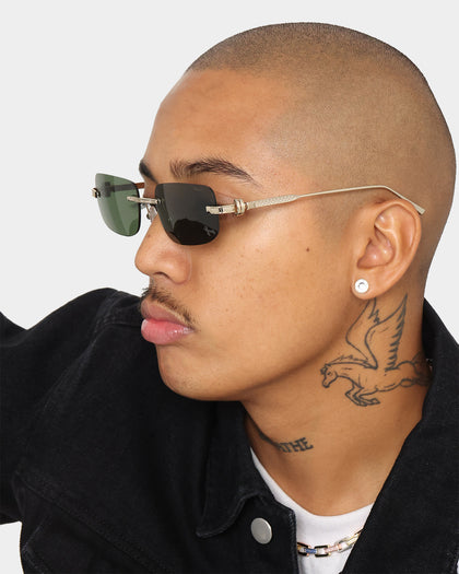 NUQE Uncut Sunglasses Gold/Green