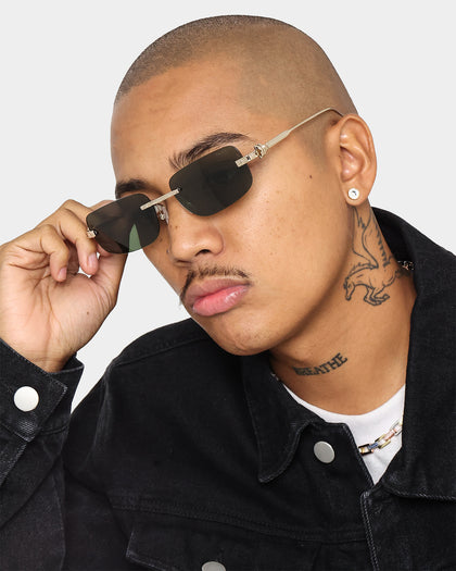 NUQE Uncut Sunglasses Gold/Green